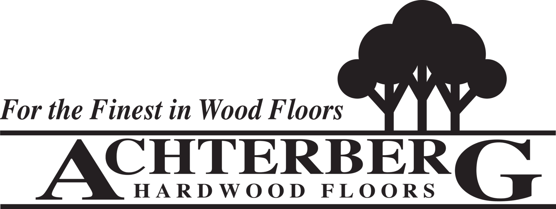 A green banner with the words " waterbury hardwood floors ".